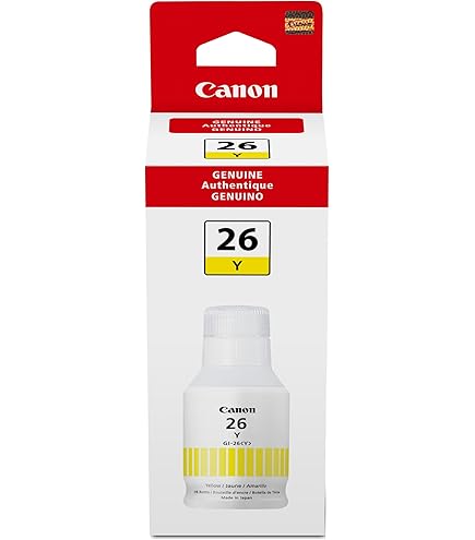 Canon 使用済みインク　26個 Amazon.com: Canon GI-26 Genuine Pigment Black Ink Bottle